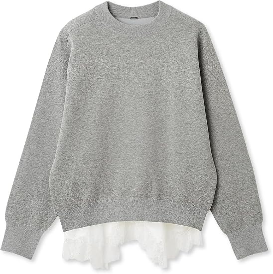 Amazon | [ミラオーウェン] レースヘムレイヤードニット 09WNT261121